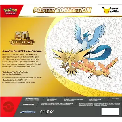 Pokemon TCG - 30th Celebration - Poster Collection (Anglais)