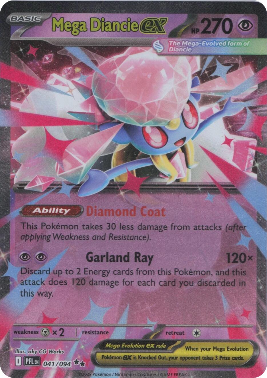 Mega Diancie ex (Phantasmal Flames) 41/94 [Near Mint]