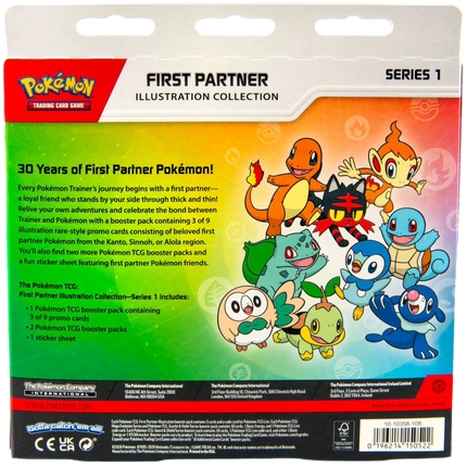 Pokemon TCG - First Partner Illustration Collection - Series 1 (Anglais)