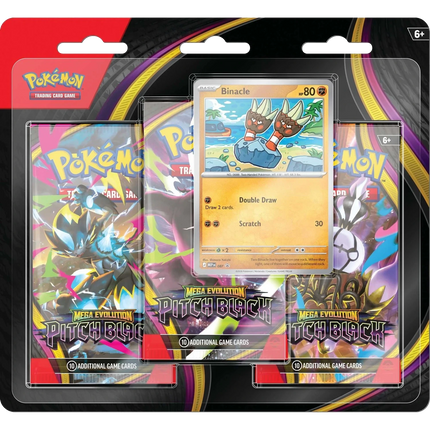 Pokemon TCG - Mega Evolution - Pitch Black (ME5) - 3-Pack Blister (Anglais)
