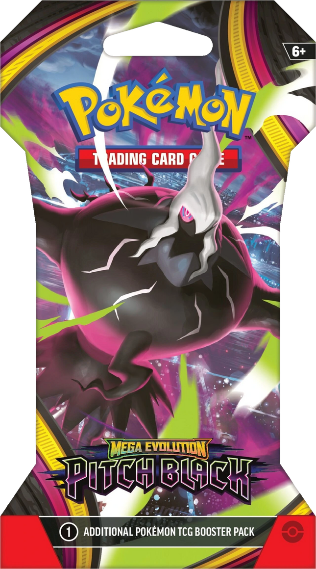 Pokemon TCG - Mega Evolution - Pitch Black (ME5) - Sleeved Booster Pack (Anglais)