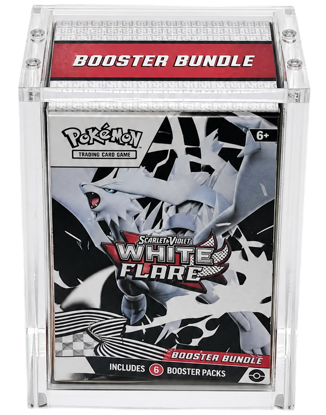 Acrylique Display Case - Booster Bundle - Pour S&V & Sets Plus Anciens (Couvercle Magnétique)