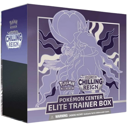 Pokemon TCG - Sword & Shield - Chilling Reign - Pokemon Center Elite Trainer Box (Shadow Rider Calyrex) (Anglais)