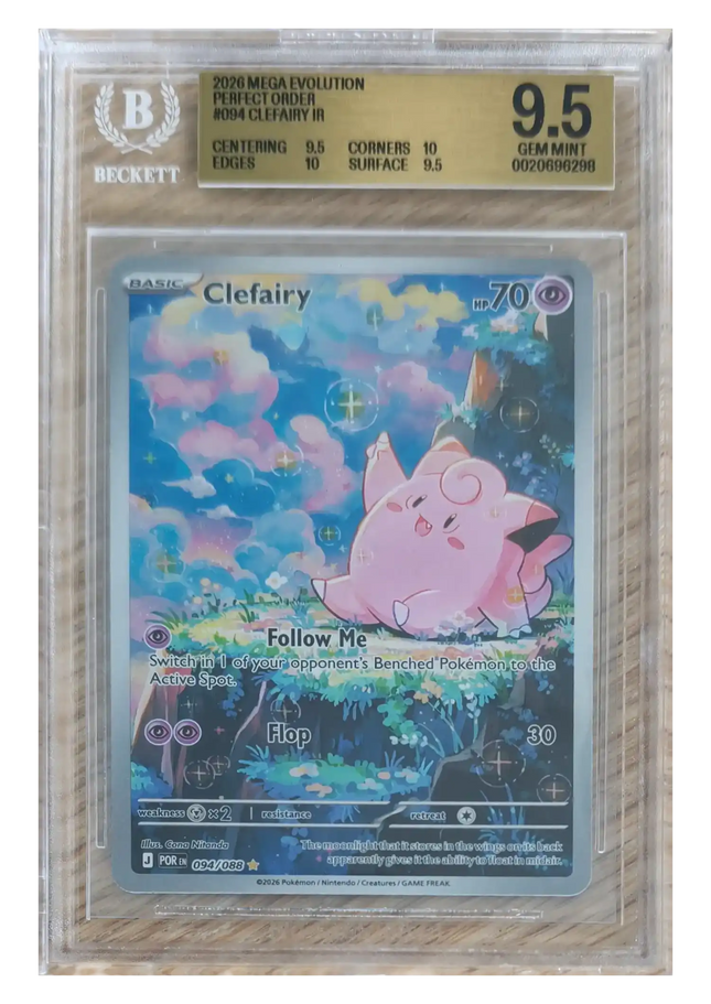 Pokemon TCG - Clefairy IR 094/088 - Perfect Order (ME3) - BGS 9.5 Gem Mint (Anglais)