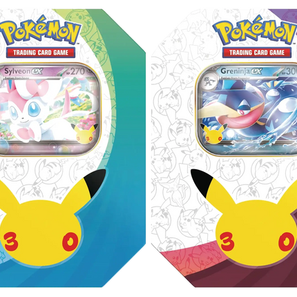 Pokemon TCG - 30th Celebration - ex Tin - Assorted (Anglais)